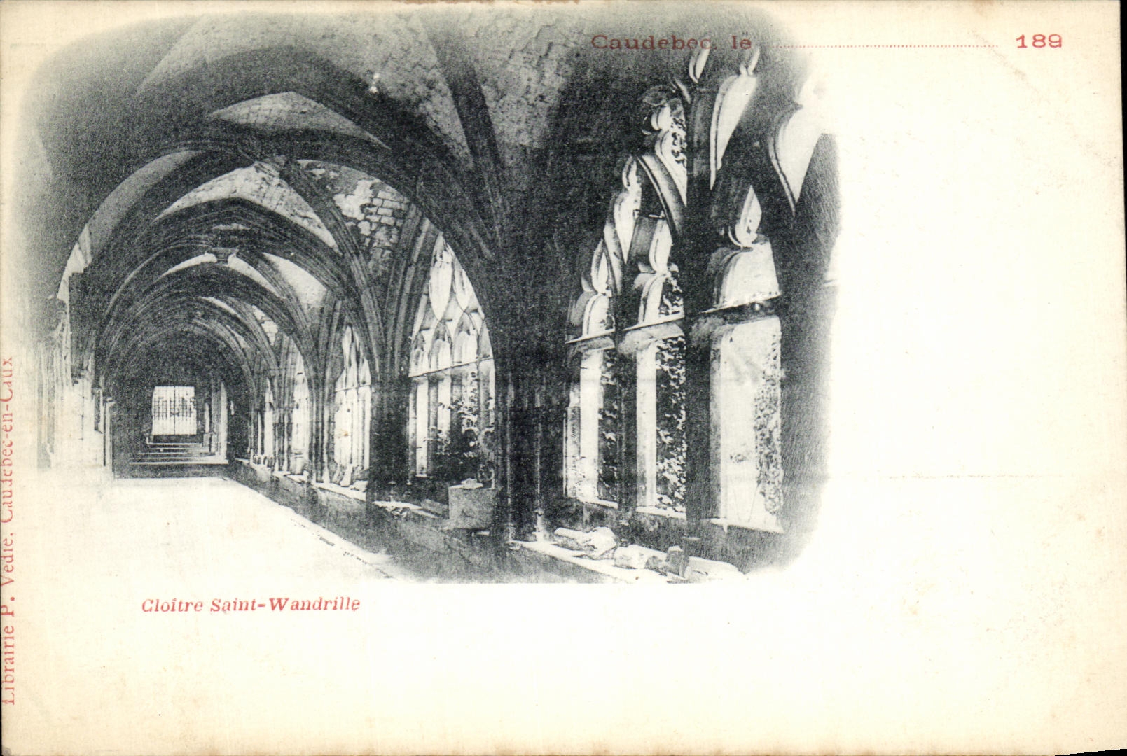 CPA Caudebec Cloister Saint Wanforeste Chart precursor