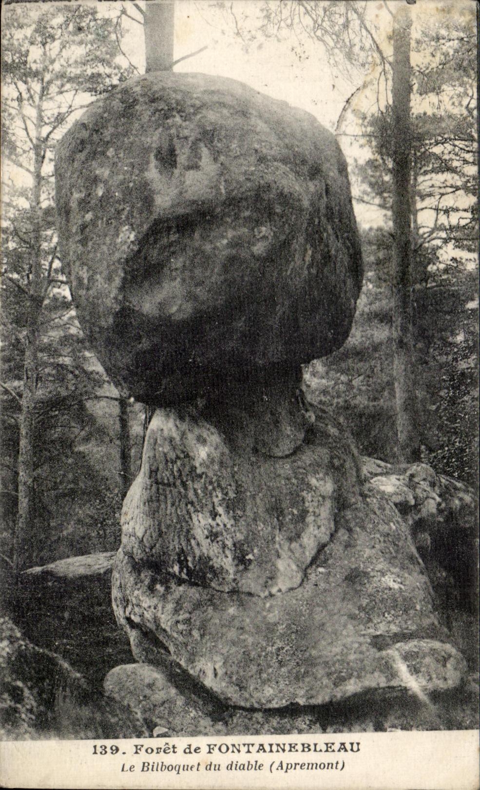 CPA Foret de Fontainebleau Bilboquet du diable