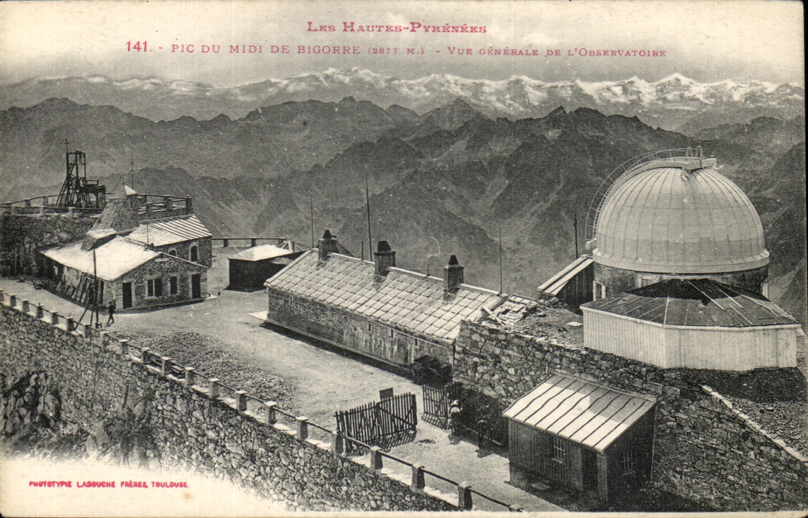CPA the High Pyrenees Peak Of the South De Bigorre View of observatory