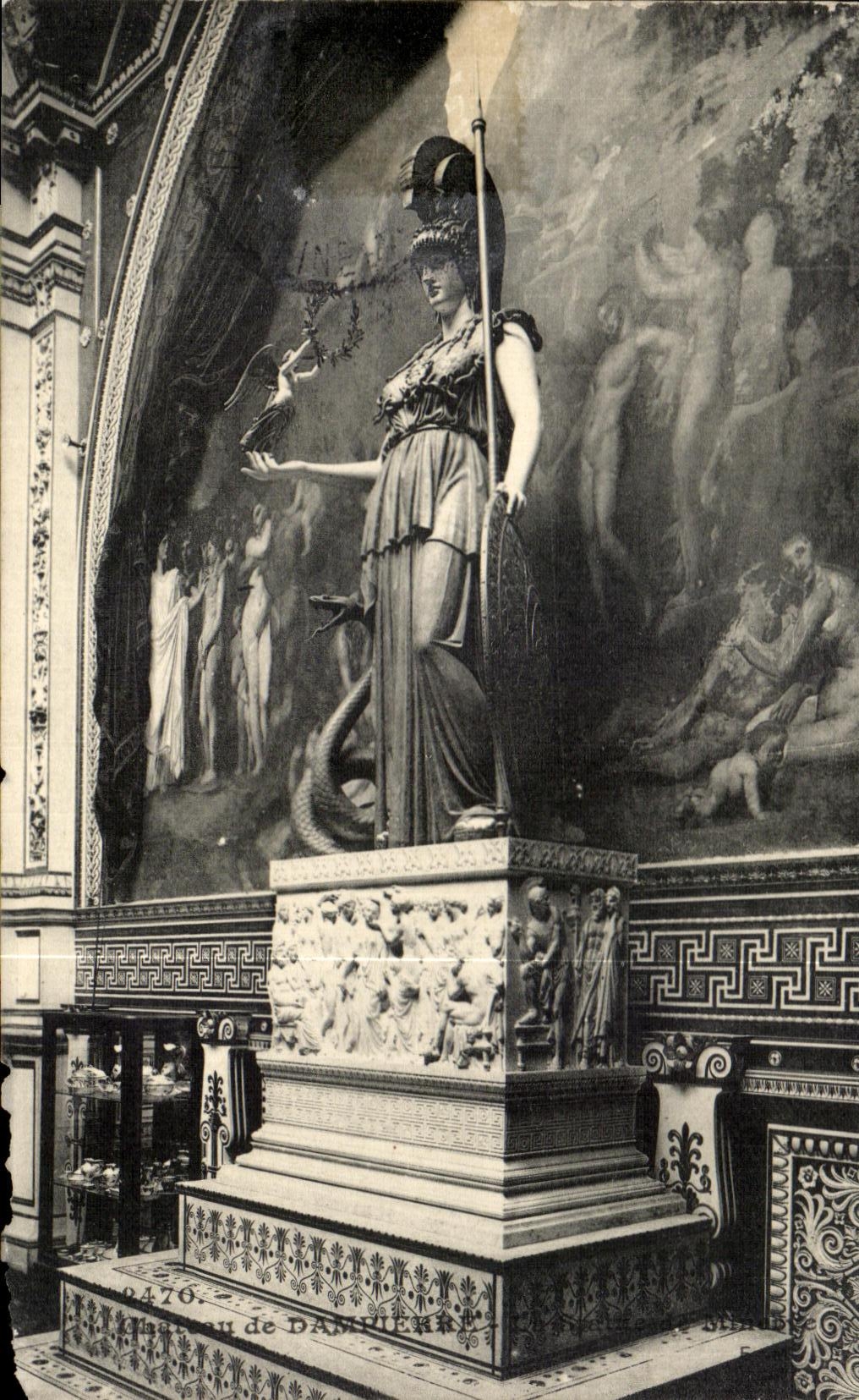 CPA Chateau de Dampierre Statue