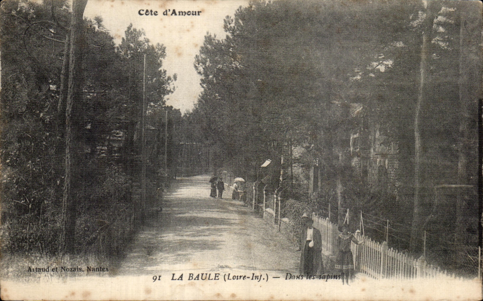 CPA Dimensions Amour La Baule In the fir trees