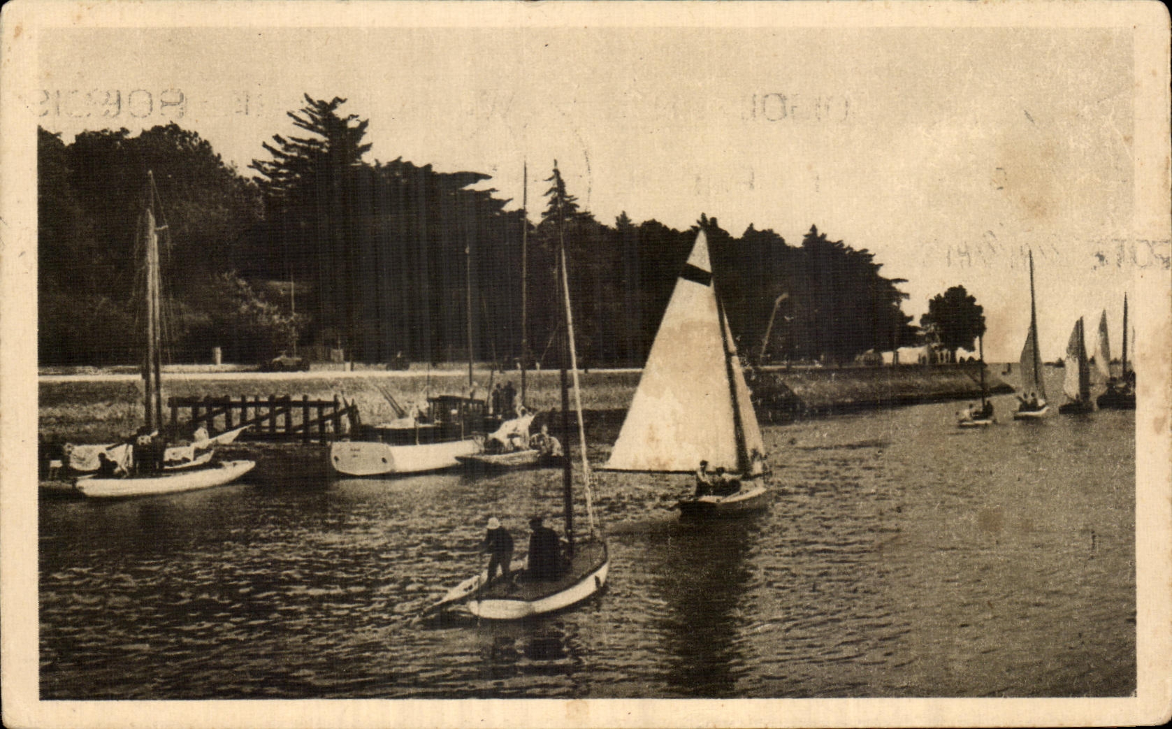 CPA La Baule on Sea the Port one day of Regattas Boats