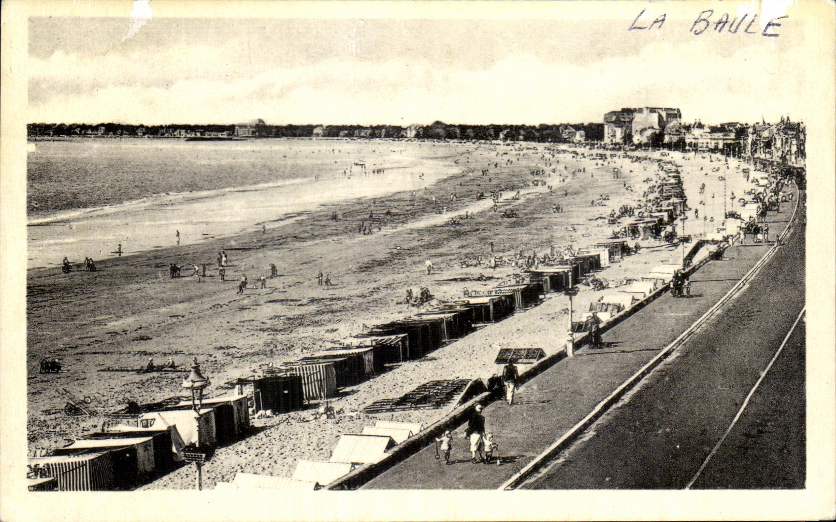 CPA La Baule the Beach and the Boulevard of Esplanade