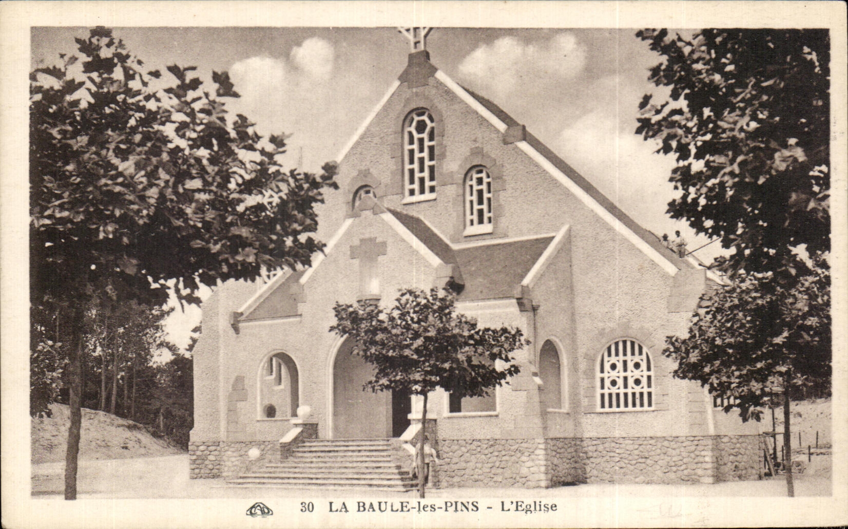 CPA La Baule the Pines Church