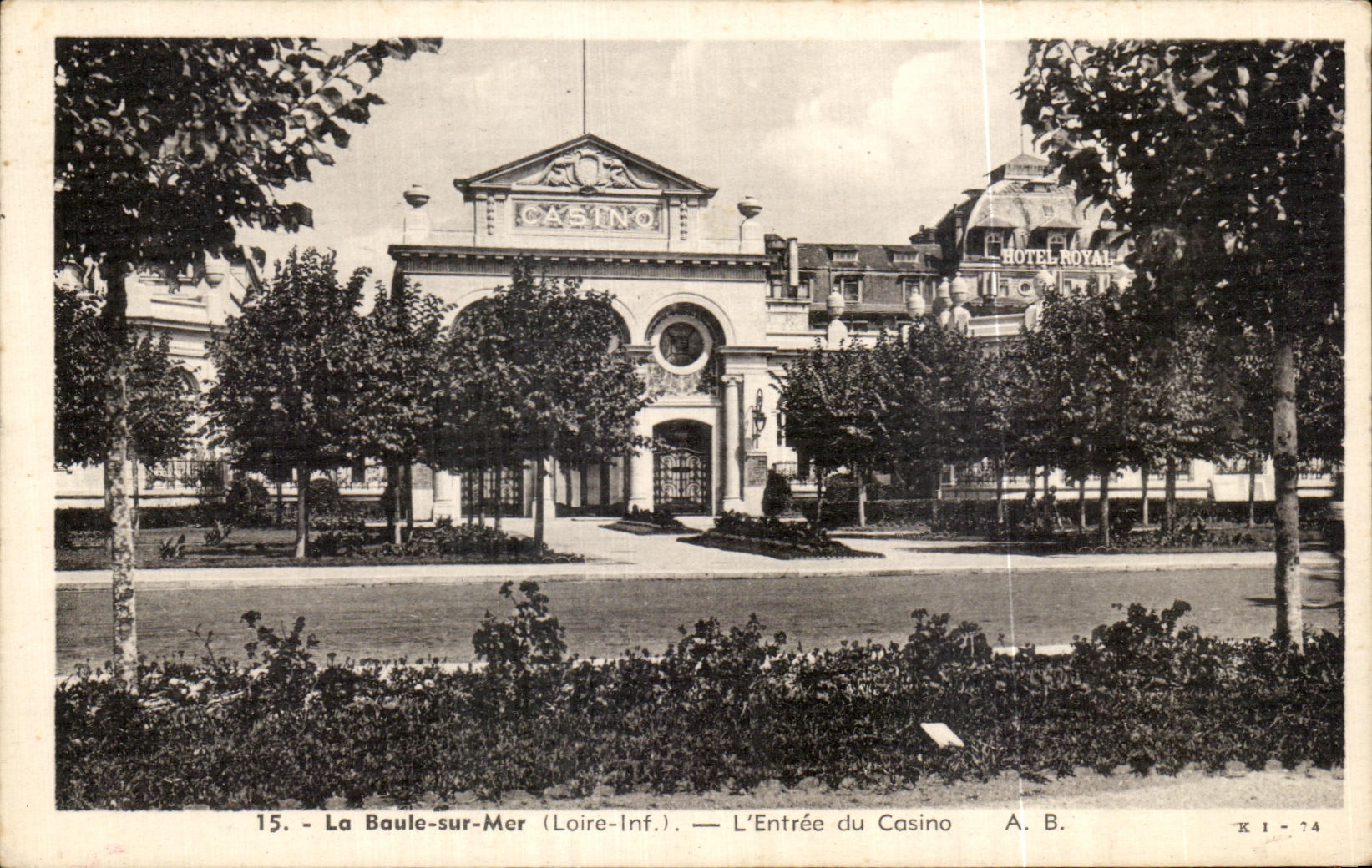 CPA Baule on Sea Entrance of Casino