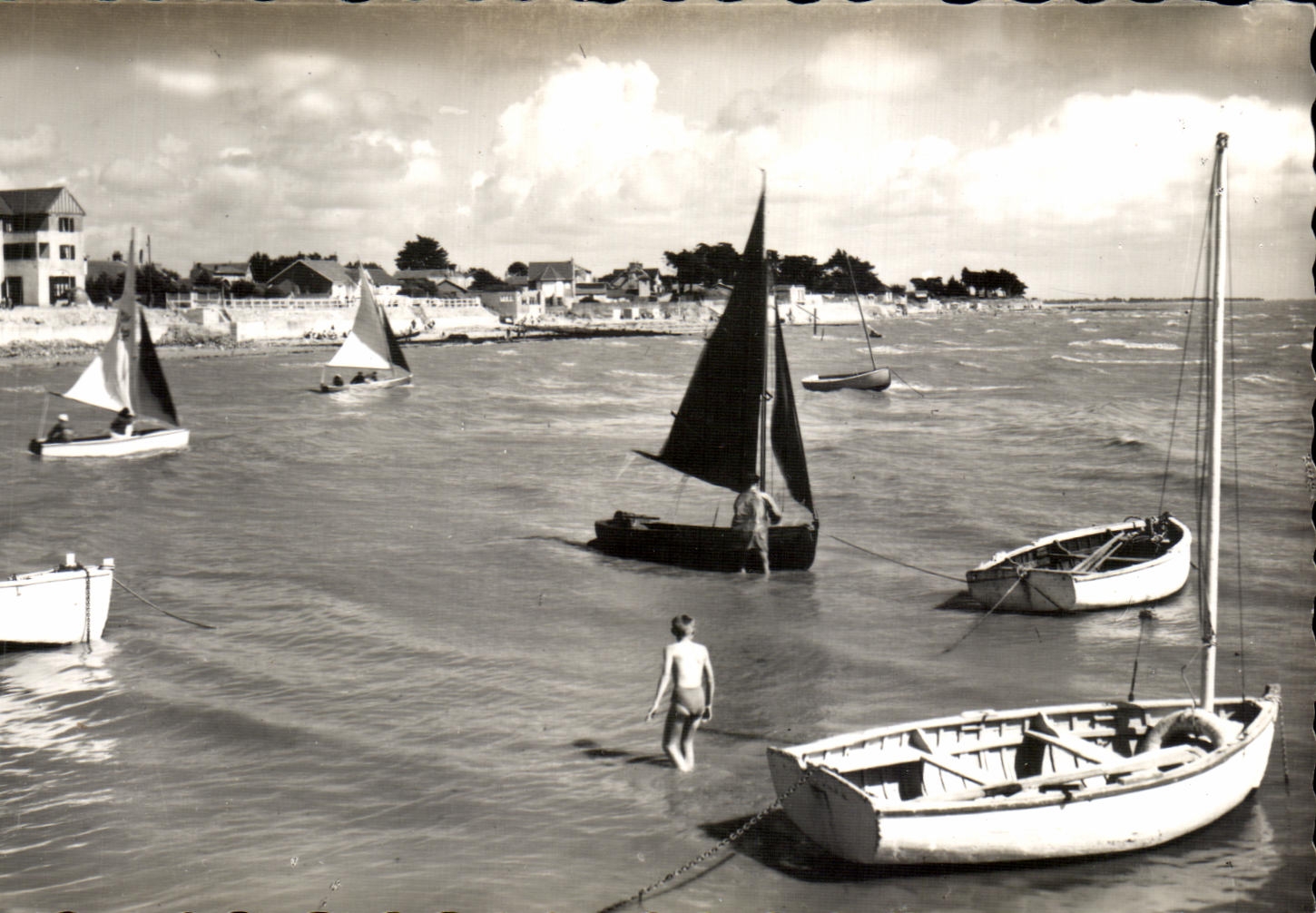 CPSM Bernerie Departure of the Regattas Boats