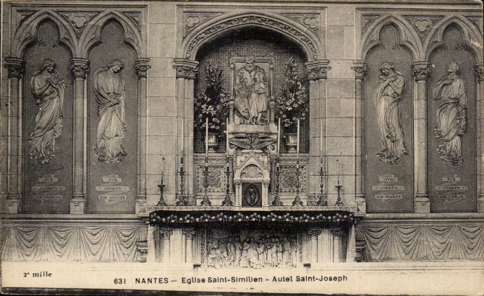 CPA Nantes Church Saint Similien Furnace bridge Saint Joseph