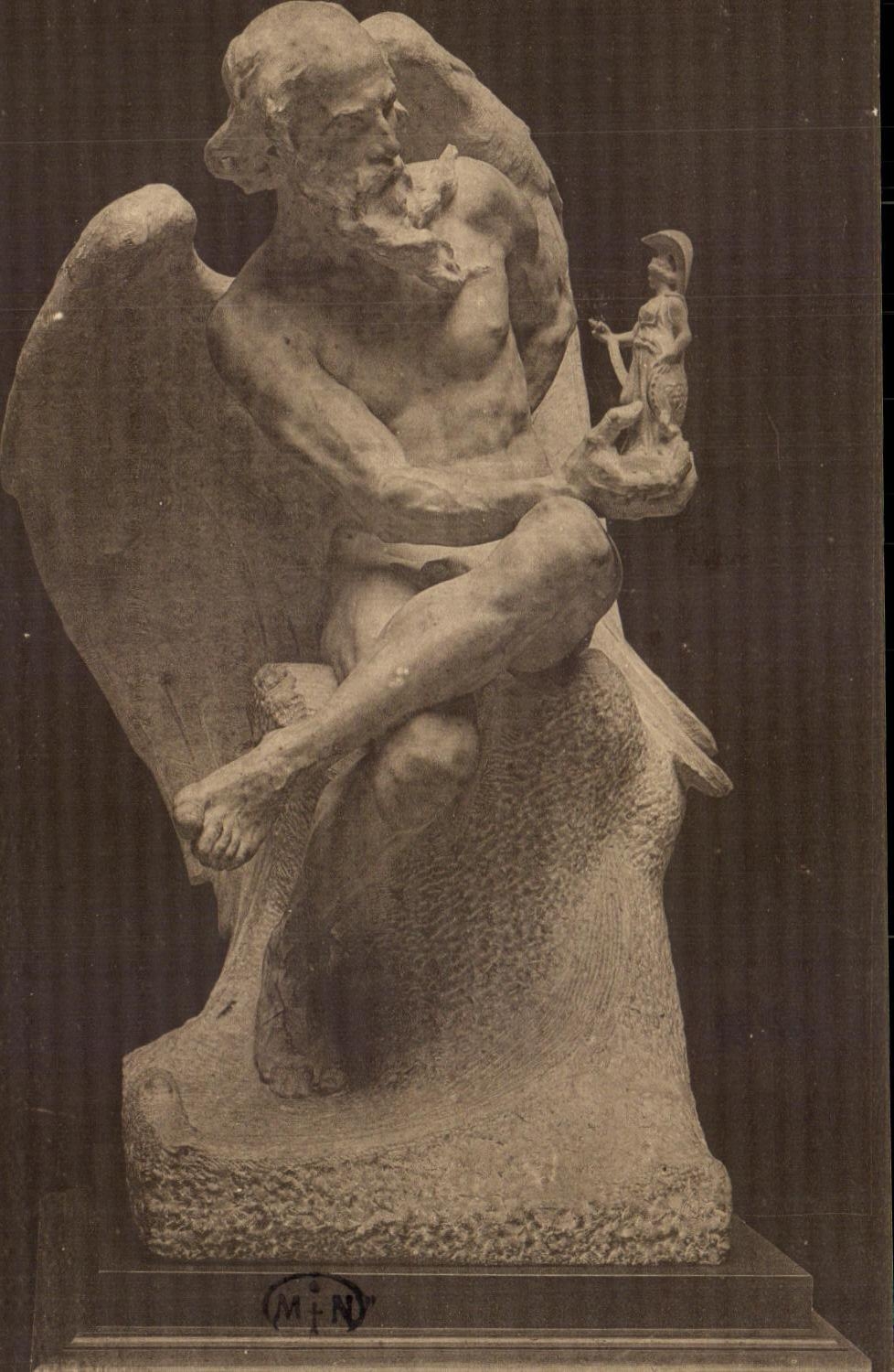 CPA Nantes Museum Of Beautiful arts Bareau Georges Marie Valentine Palmbceuf 1856 1731 Times creating Wisdom