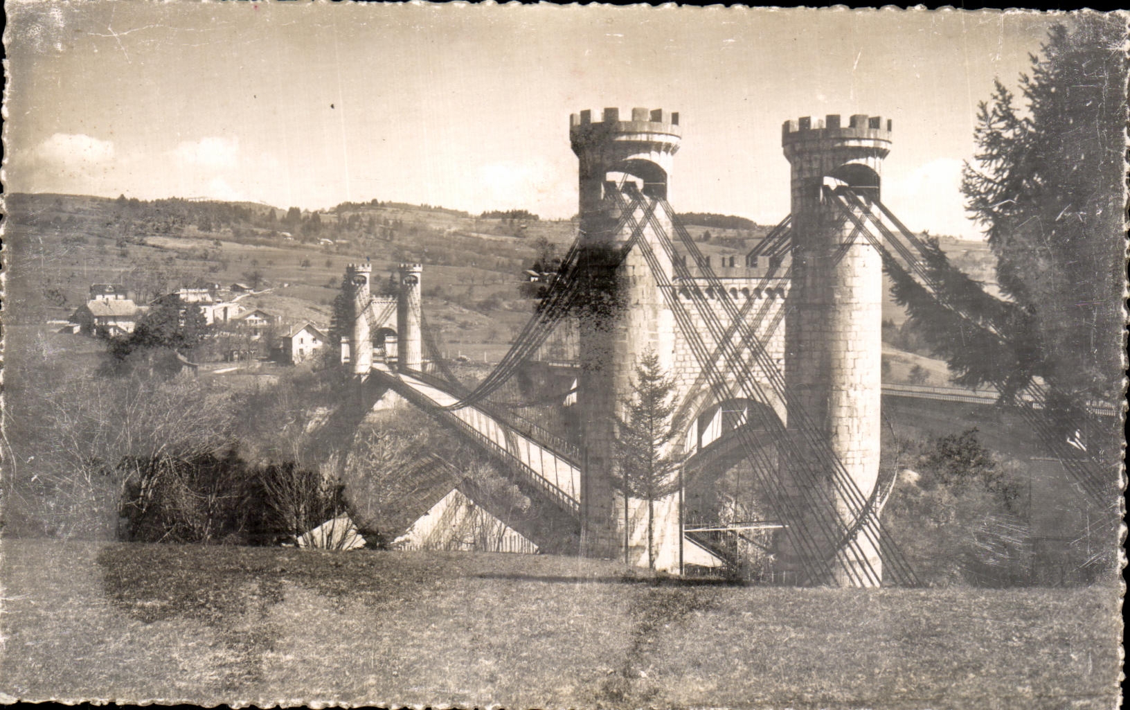 CPSM Region d Annecy Cruseilles Le Vieux Pont de la Caille