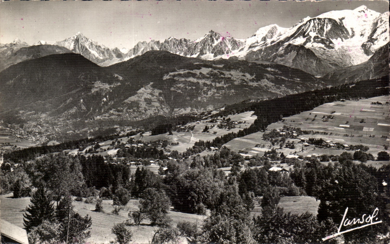 CPSM Combloux View and the Chain of the Mount Blanc