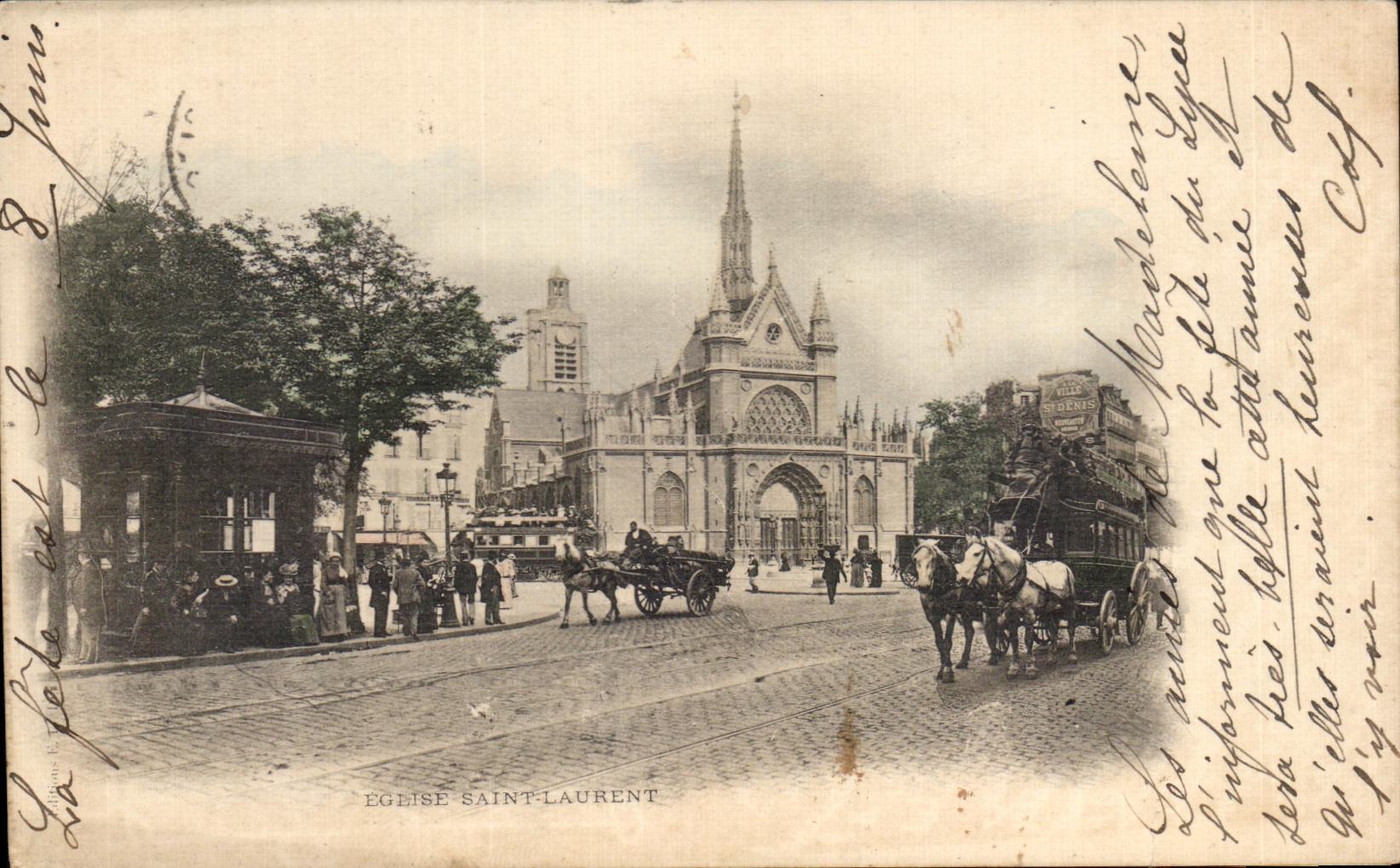 CPA Church Saint Laurent Paris