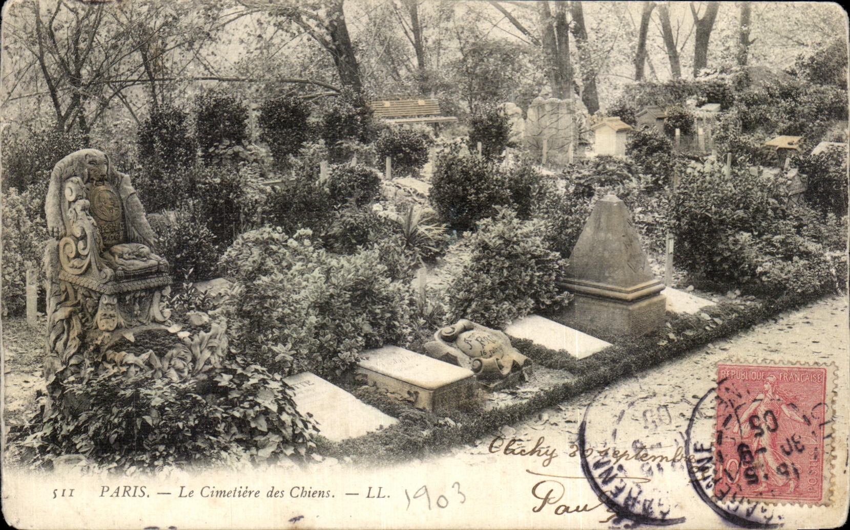 CPA Paris Cimeliere of the Dogs