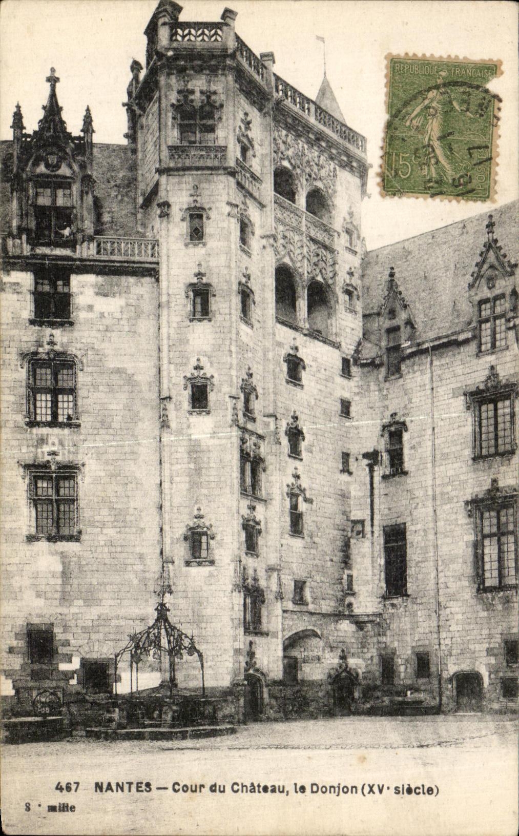 CPA Nantes Court of the Castle the Keep