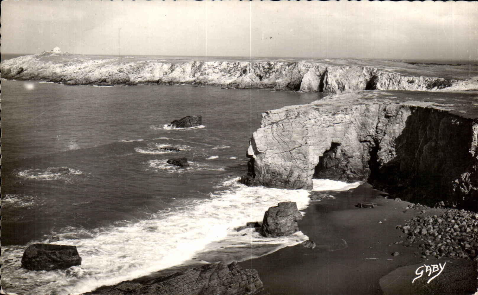 CPA Presqu lle de Quiberon Arche de Port blanc et Pointe de I Observatoire