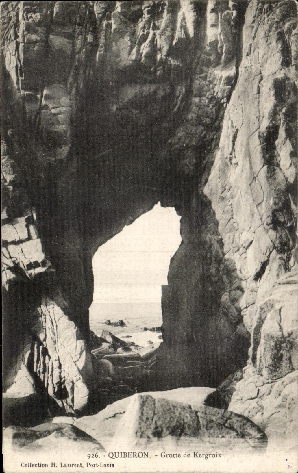 CPA Quiberon Grotte de Kergroix