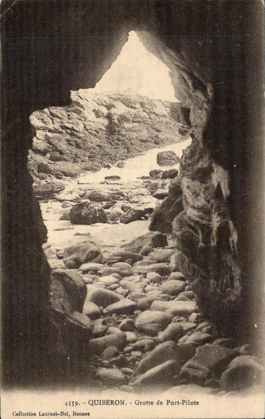 CPA Quiberon Grotte De Port Pilote