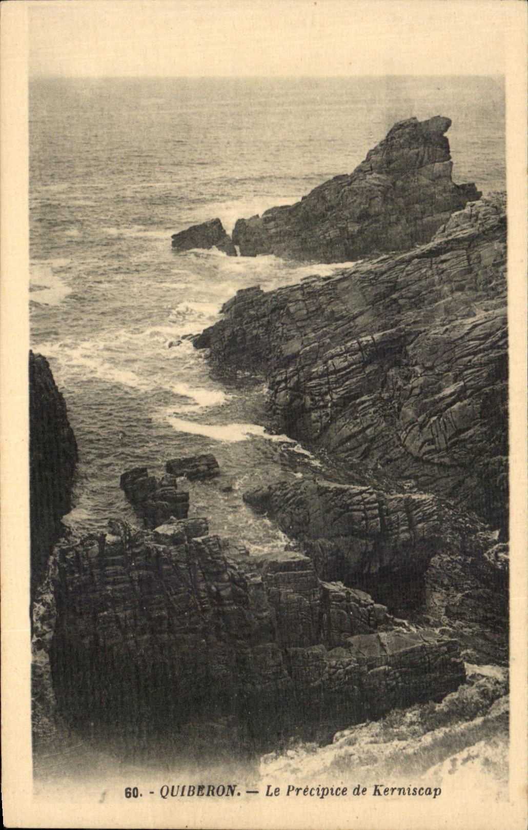 CPA Quiberon Le Precipice de Kerniscap