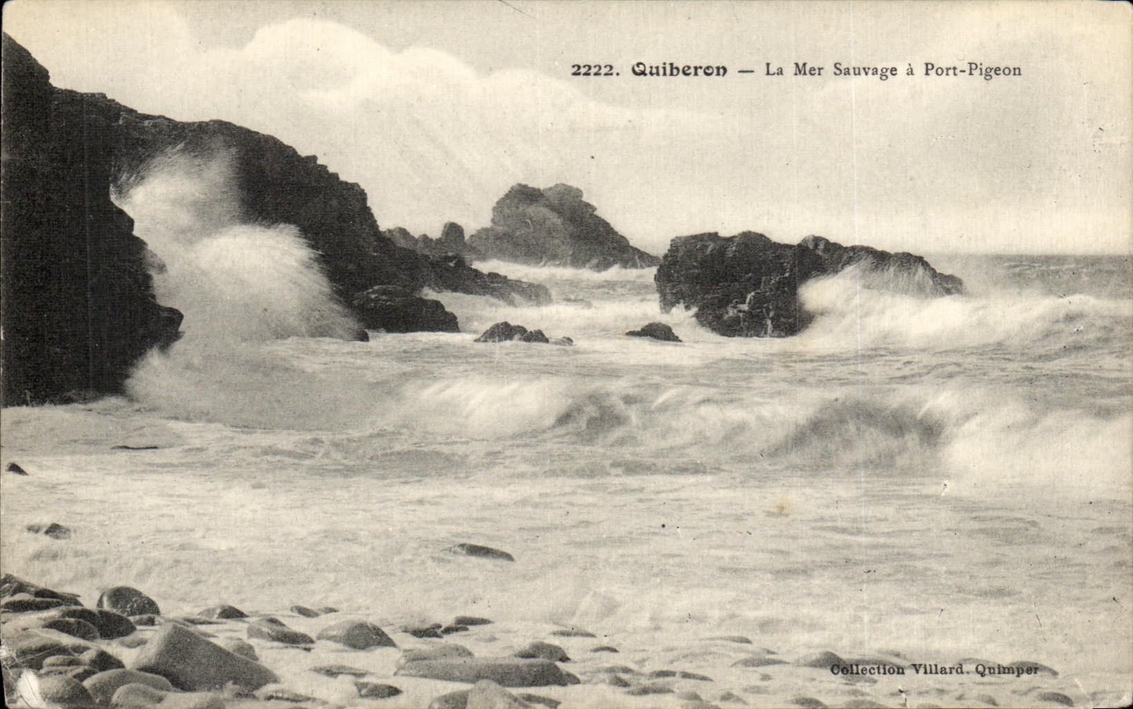 CPA Quiberon La Mer Sauvage a Port Pigeon
