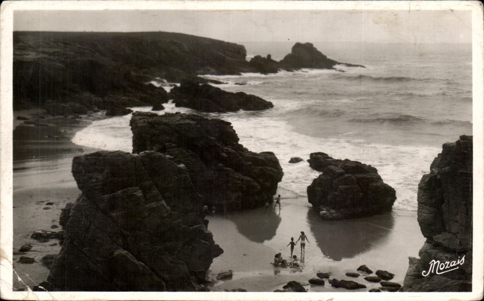CPA Quiberon La Cote sauvage a Port Blanc