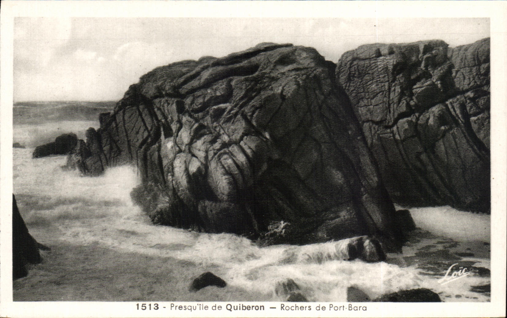 CPA Presqu ile de Quiberon Rochers de Port Bara