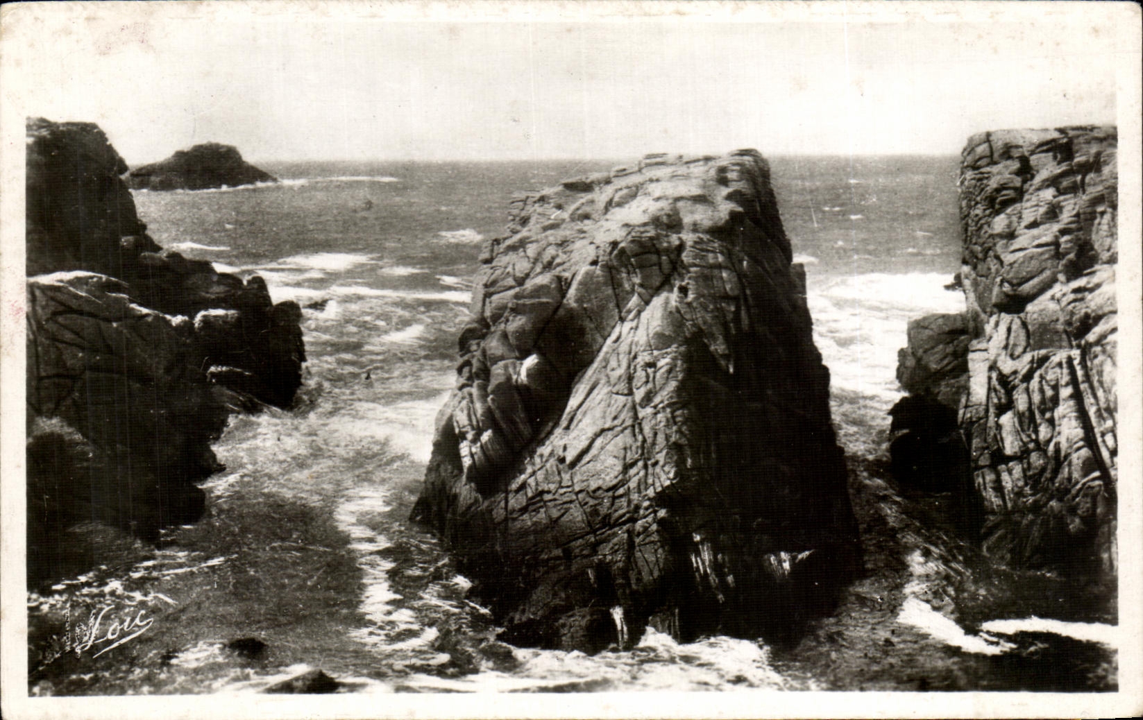 CPA Presqu ile de Quiberon Couloirs de Port Bara