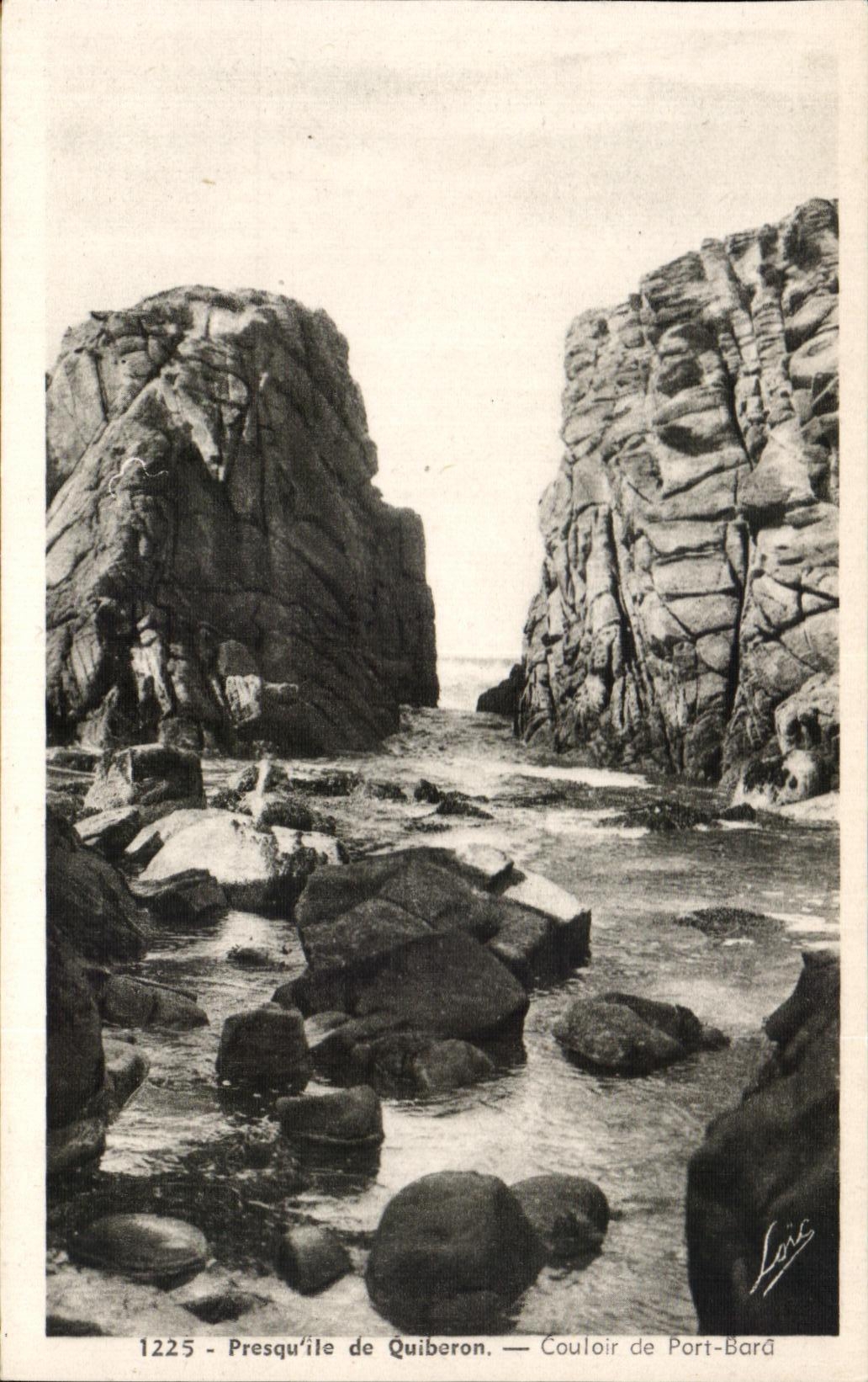 CPA Presqu ile de Quiberon Couloir de Port Bard