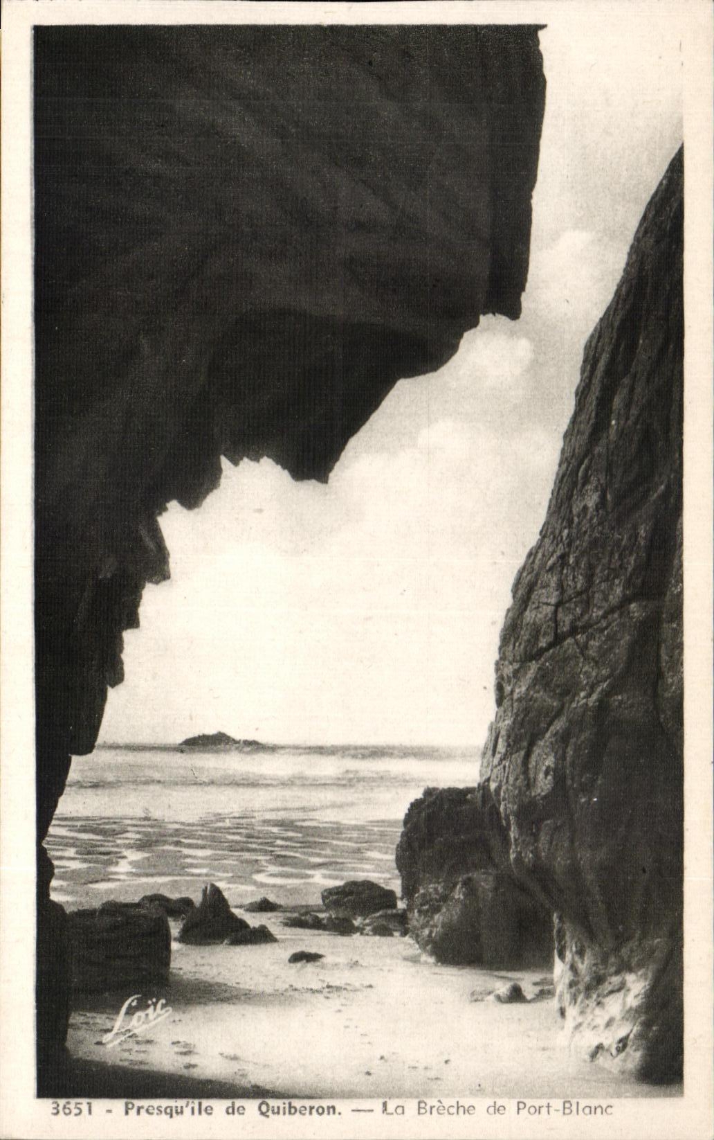 CPA Presqu ile de Quiberon La Breche de Port Blanc