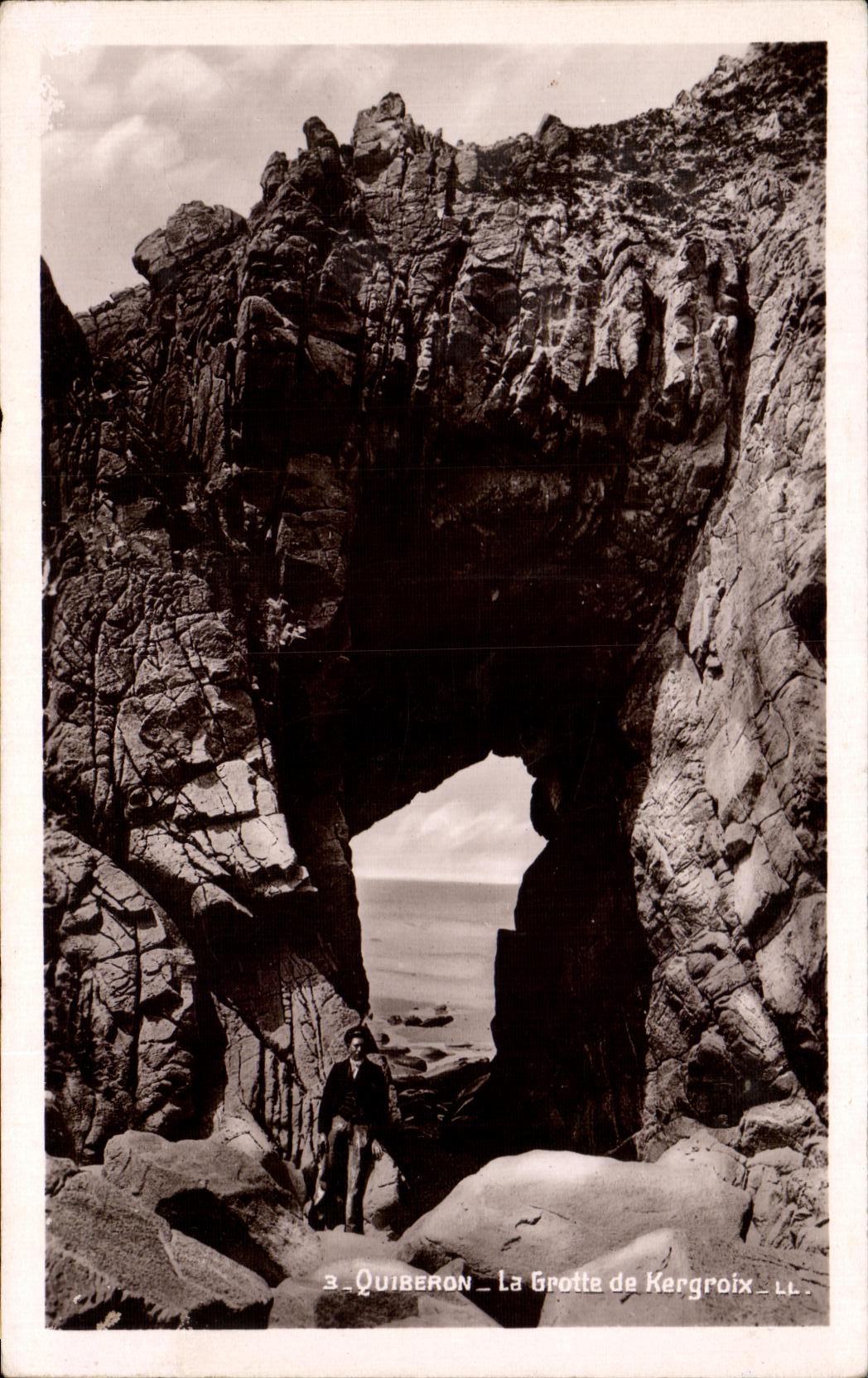 CPA Quiberon La Grotte de Kergroix