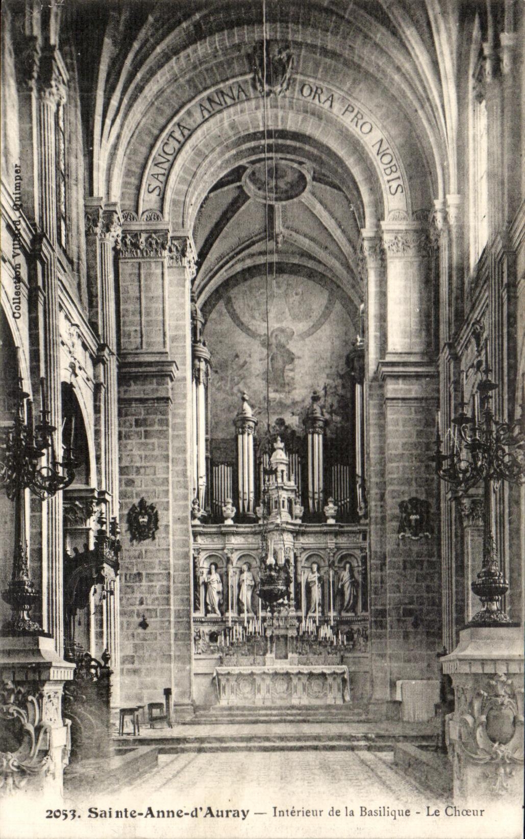 CPA Sainte Anne Interior Auray of the Basilica the Chorus Organ