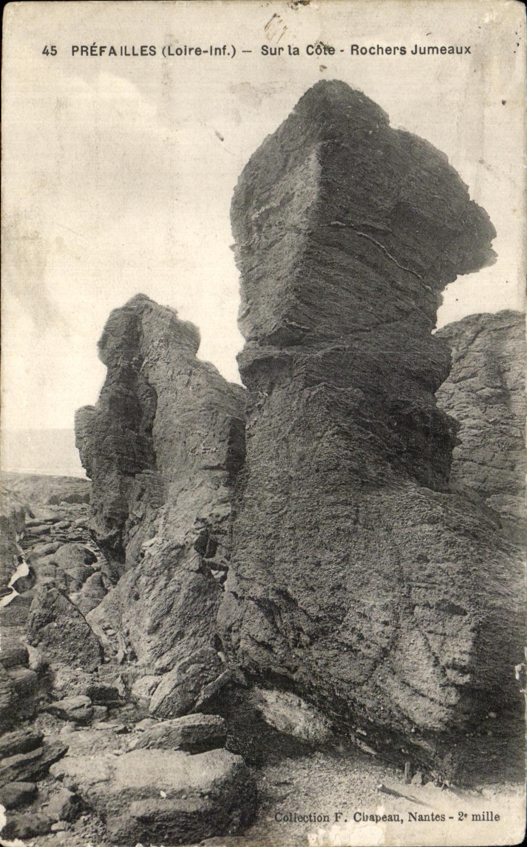 CPA Prefailles en las rocas del gemelo de la dimension