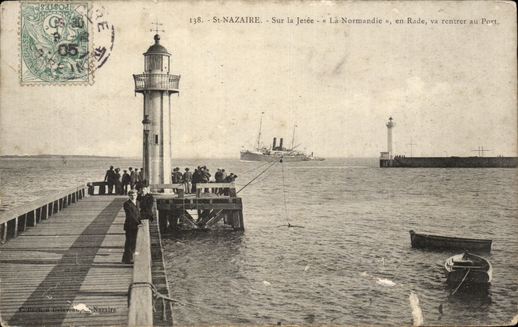 CPA St Nazaire On the Pier Normandy in Roads will return to the Port