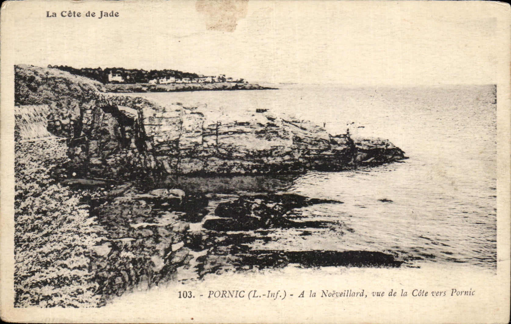 CPA Pornic A la Noeveillard vue de la Cote vers Pornic