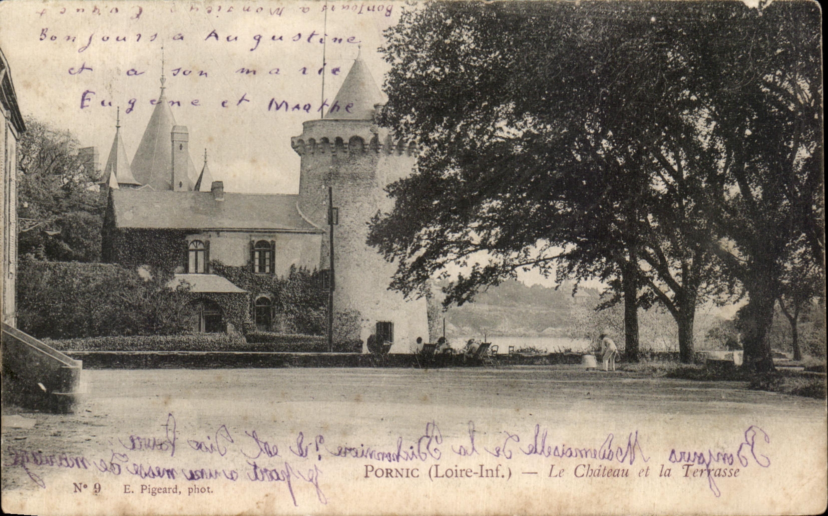CPA Pornic Le Chateau et la Terrasse
