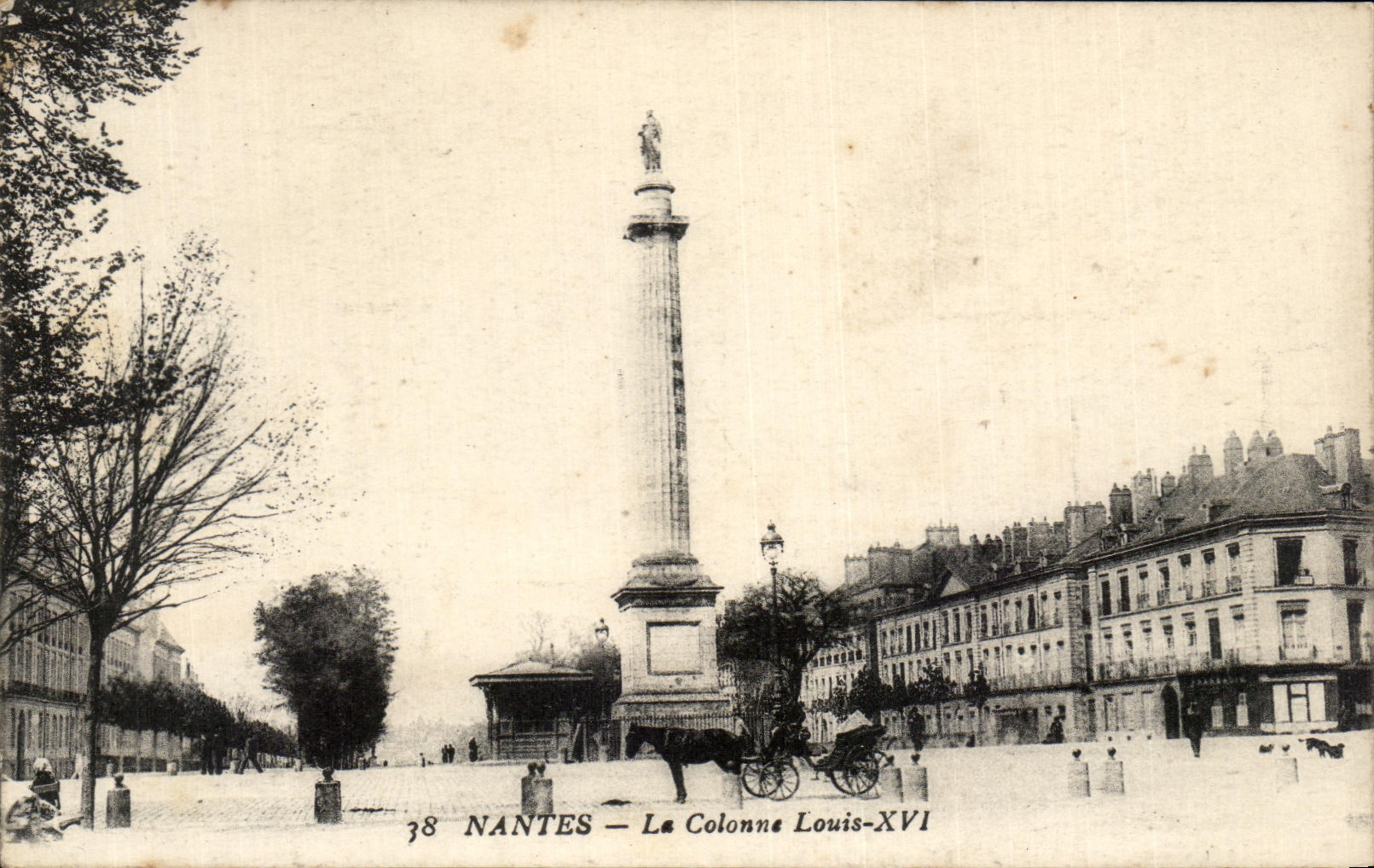 CPA Nantes the Column Louis XVI