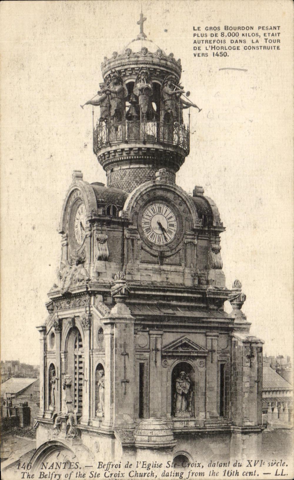 CPA Nantes Belfry of Church St Cross