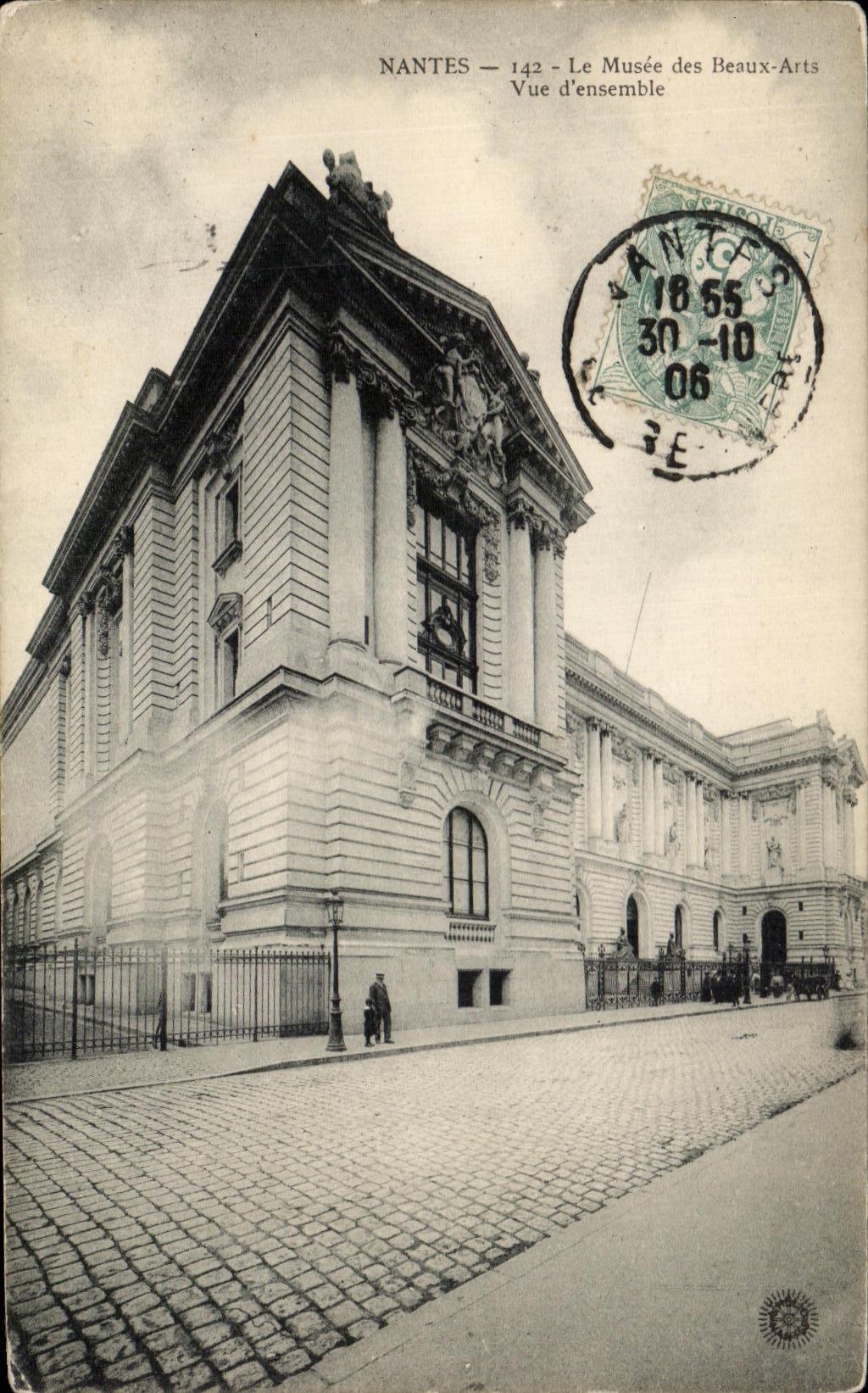CPA Nantes the Museum of Beautiful arts Seen together