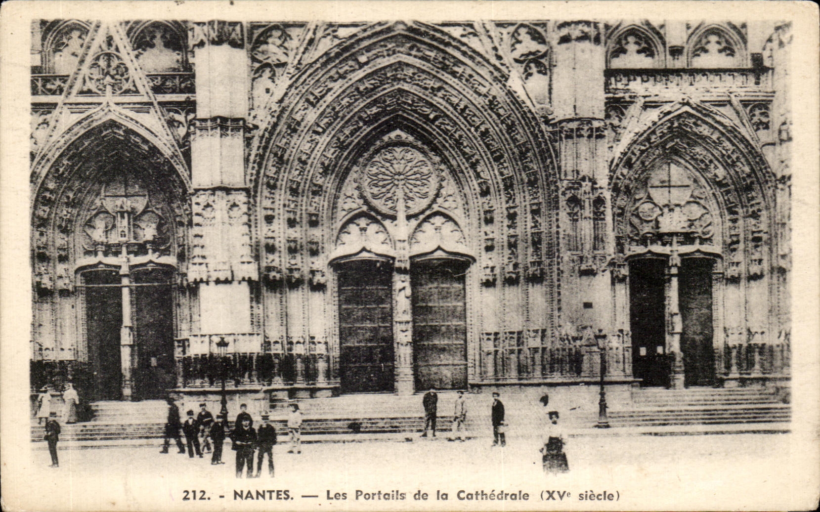 CPA Nantes Gates of the Cathedral