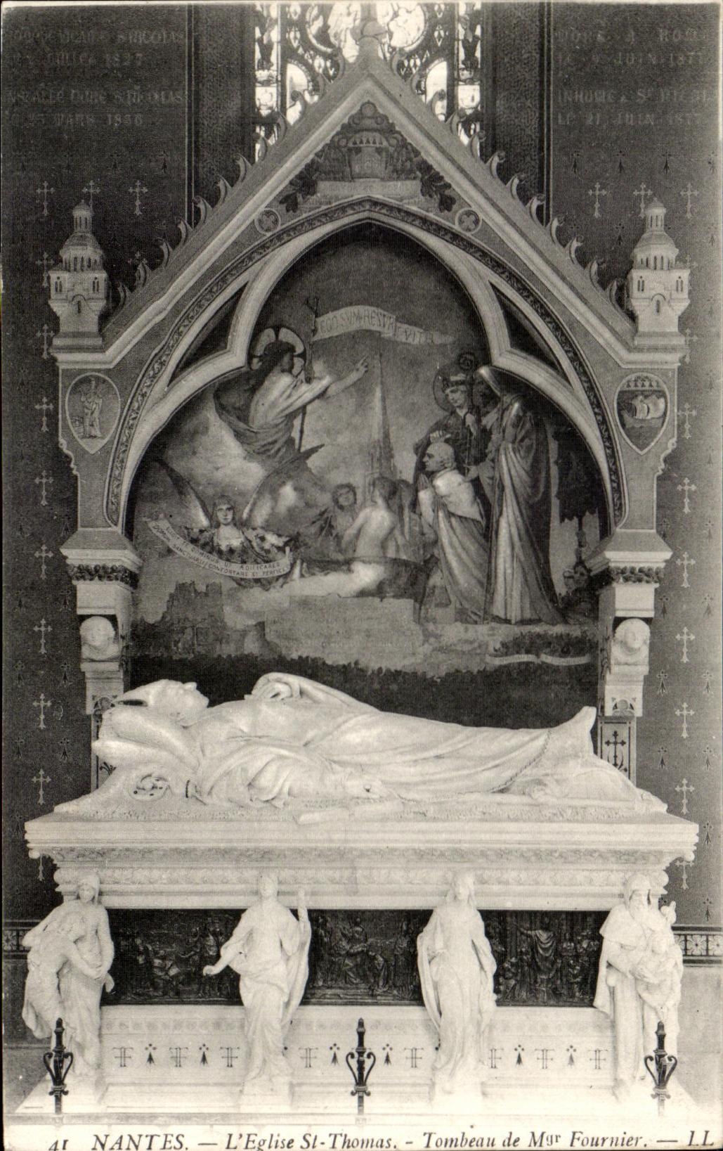 CPA Nantes Church St Thomas Tomb of Mgr Baker