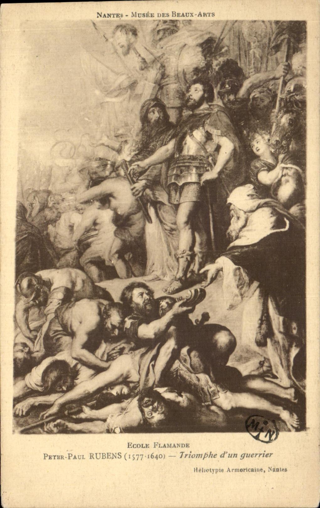 CPA Nantes Musee Of Rubens Beautiful arts Triumphs a warrior