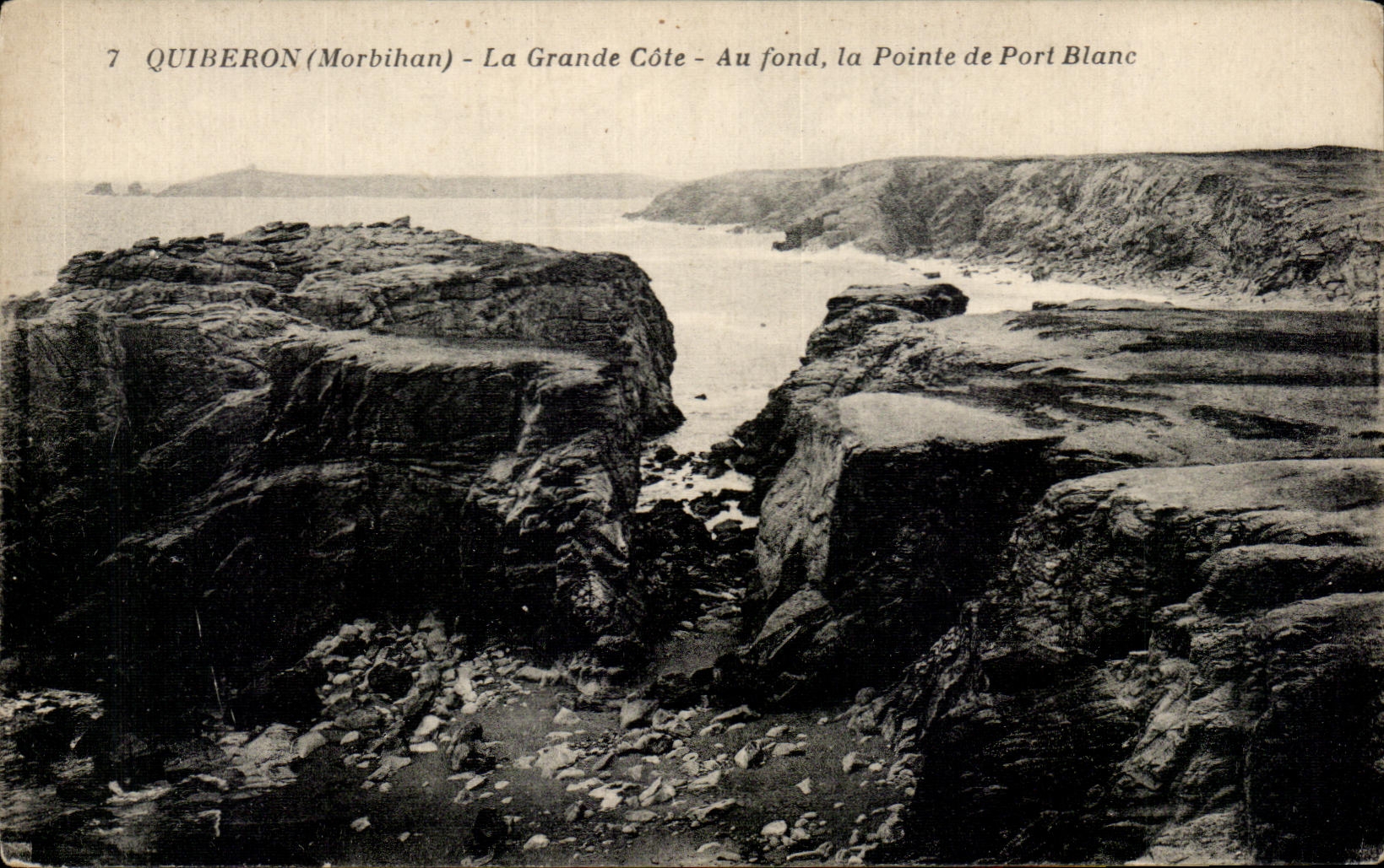 CPA Quiberon the Great Dimension At the Bottom Top of the White Port