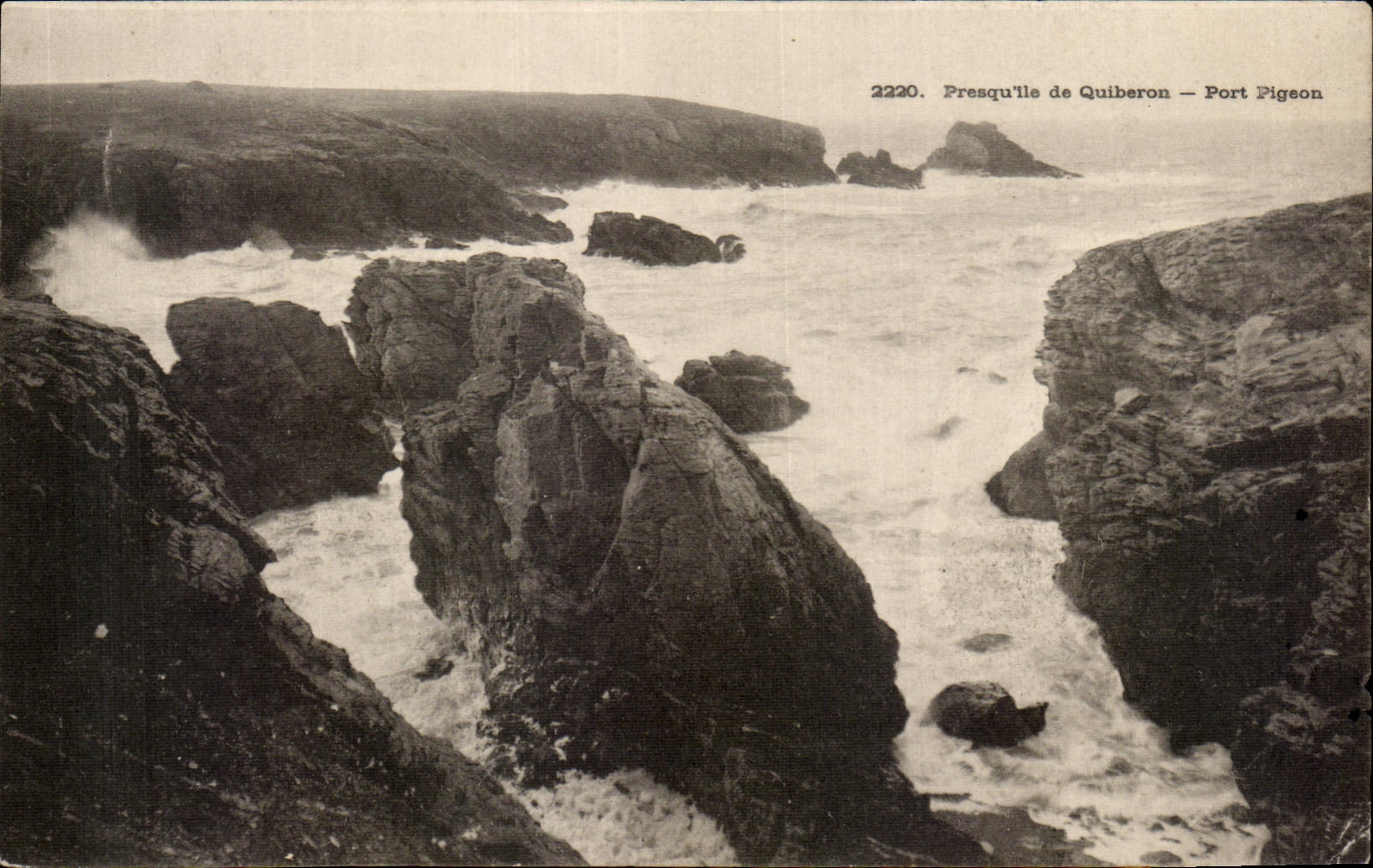 CPA Quiberon Presquile de Port Pigeon