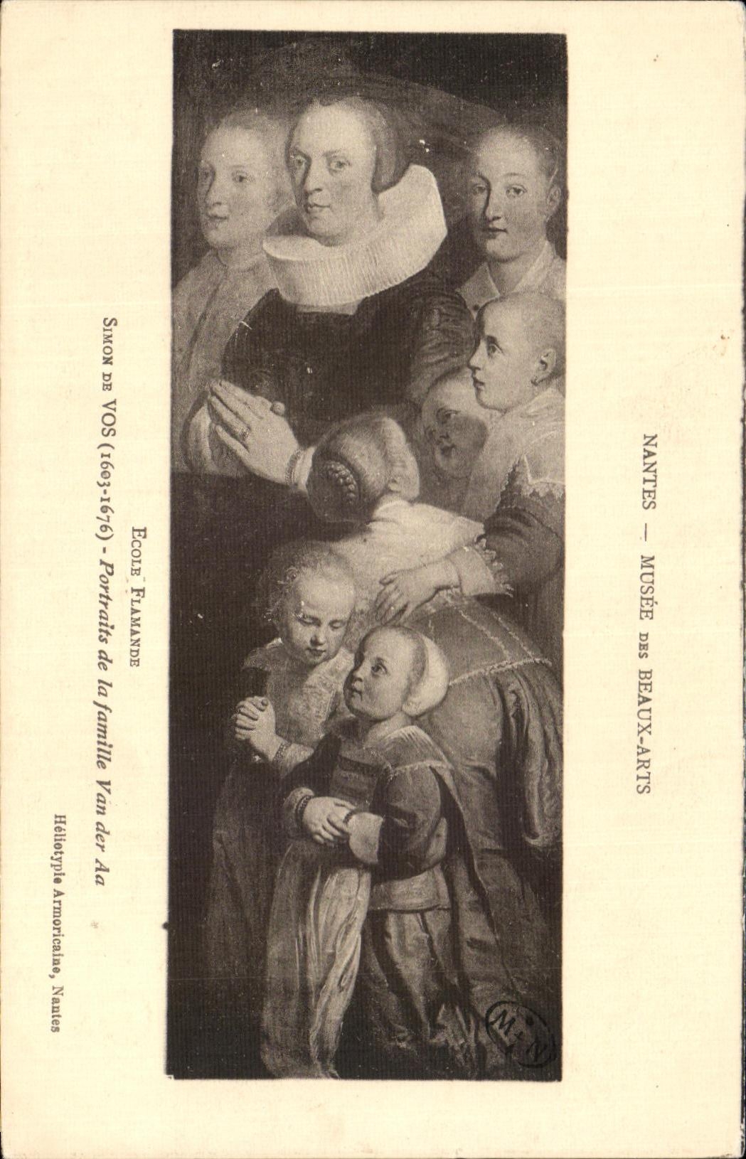 CPA Nantes Museum Of Beautiful arts Flemish School Simonde Your Portraits of the family Edge der Aa