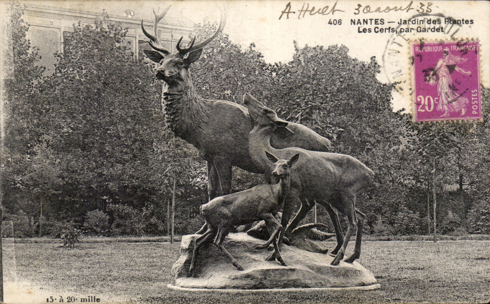 CPA Nantes Botanical garden Certs By Gardet