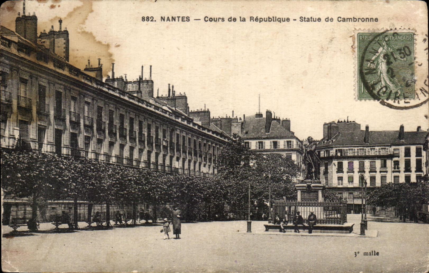 CPA Nantes Course of the Republic of Cambronne
