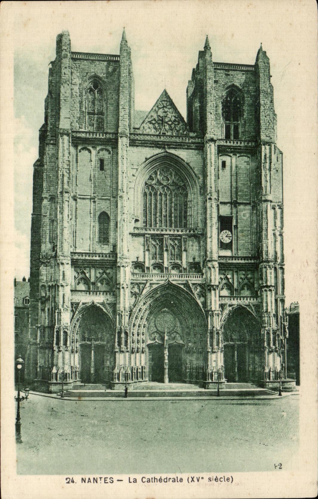CPA Nantes the Cathedral (Slecle)