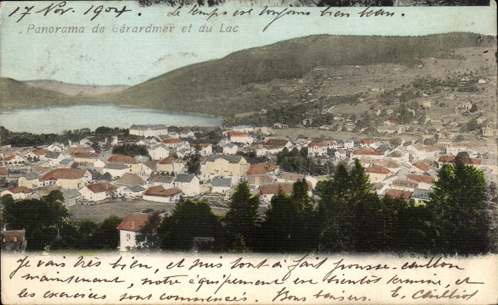 CPA Panorama de Gerardmer et du Lac