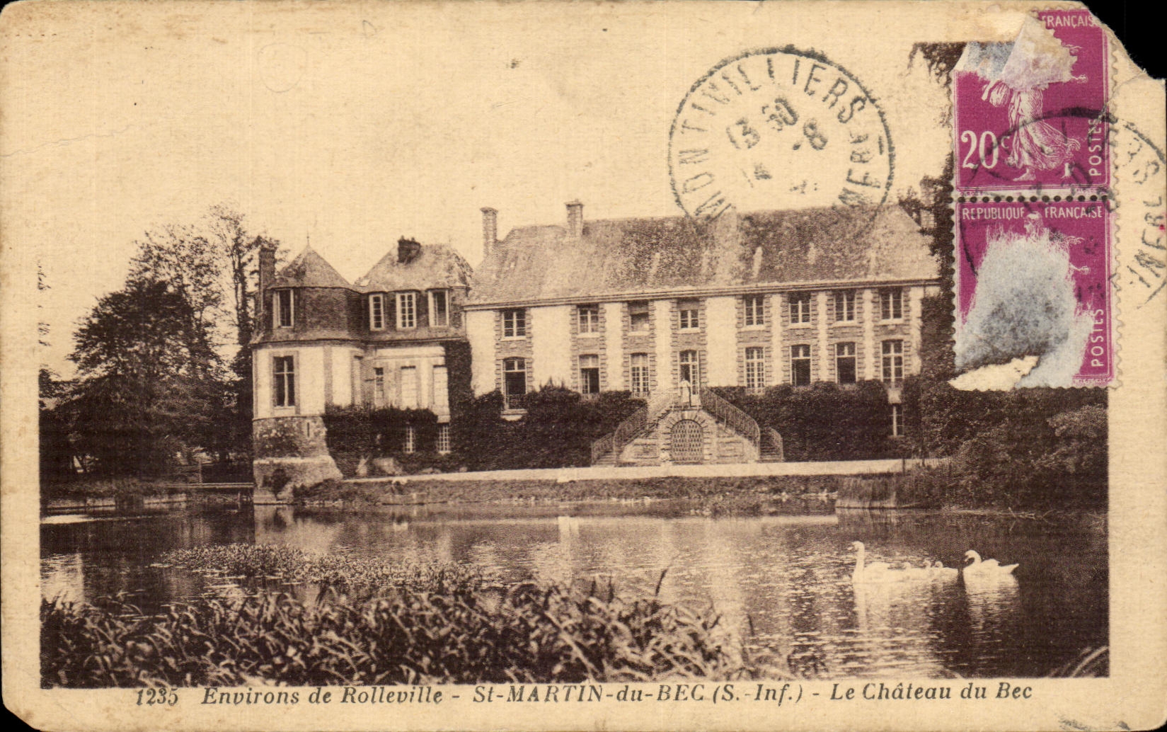 CPA St Martin of the Nozzle Surroundings of Rolleville the chateu of the Nozzle