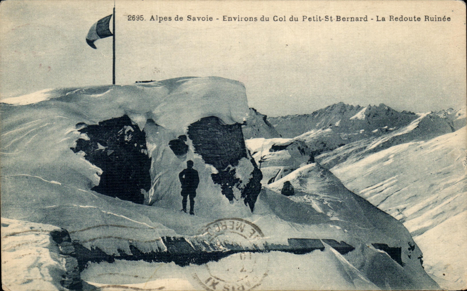 CPA the Alps of Savoy Surroundings of the Collar of Small St Bernard Redoute Ruinee