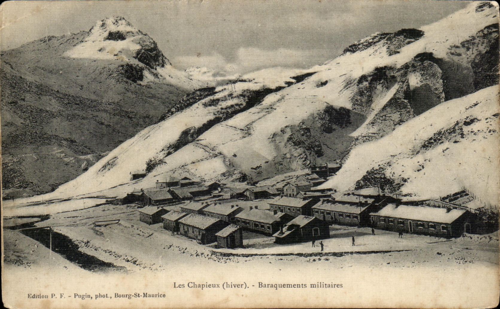 CPA Chapieux military Hutments Militaria