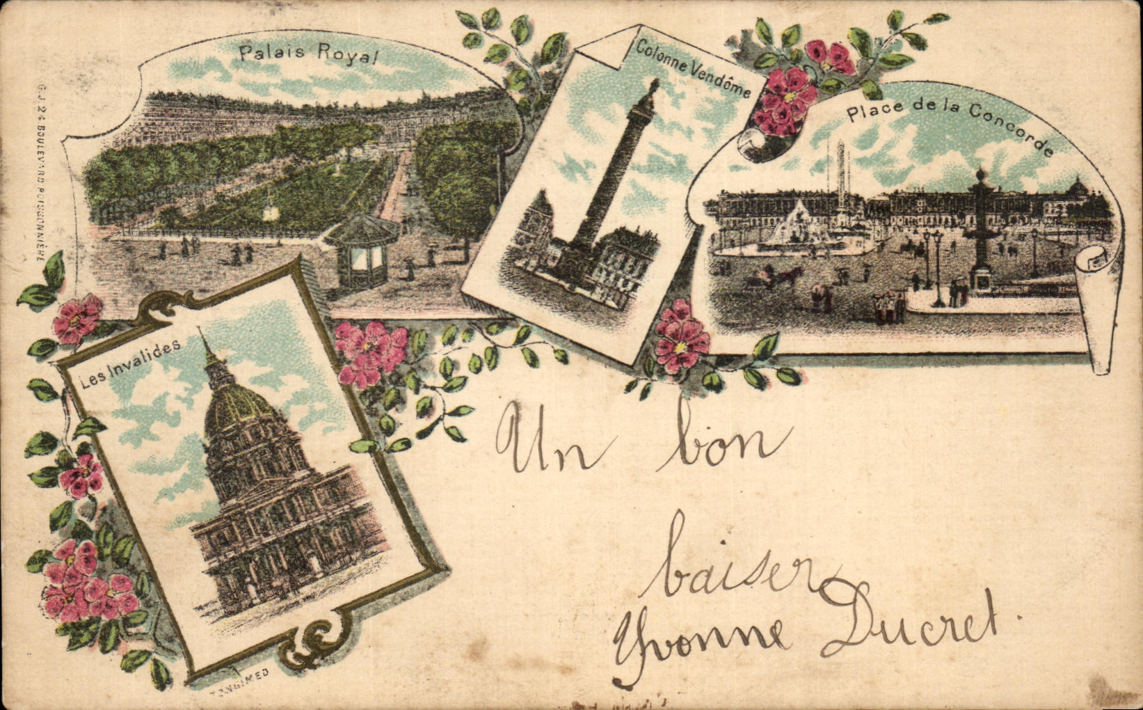 CPA Paris Places Harmony Invalides the Royal Palates